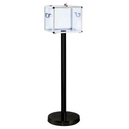 Ballot box on a post for 500 to 1000 ballots