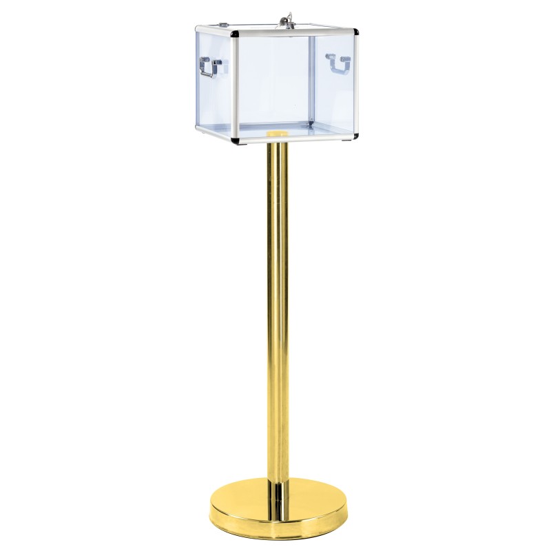 Ballot box on a post for 500 to 1000 ballots