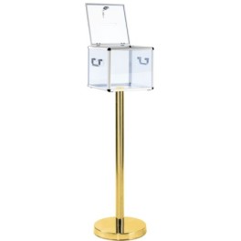 Ballot box on a post for 500 to 1000 ballots