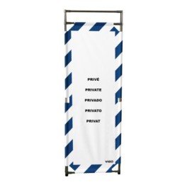 Barrière d'intervention inox 1800 mm