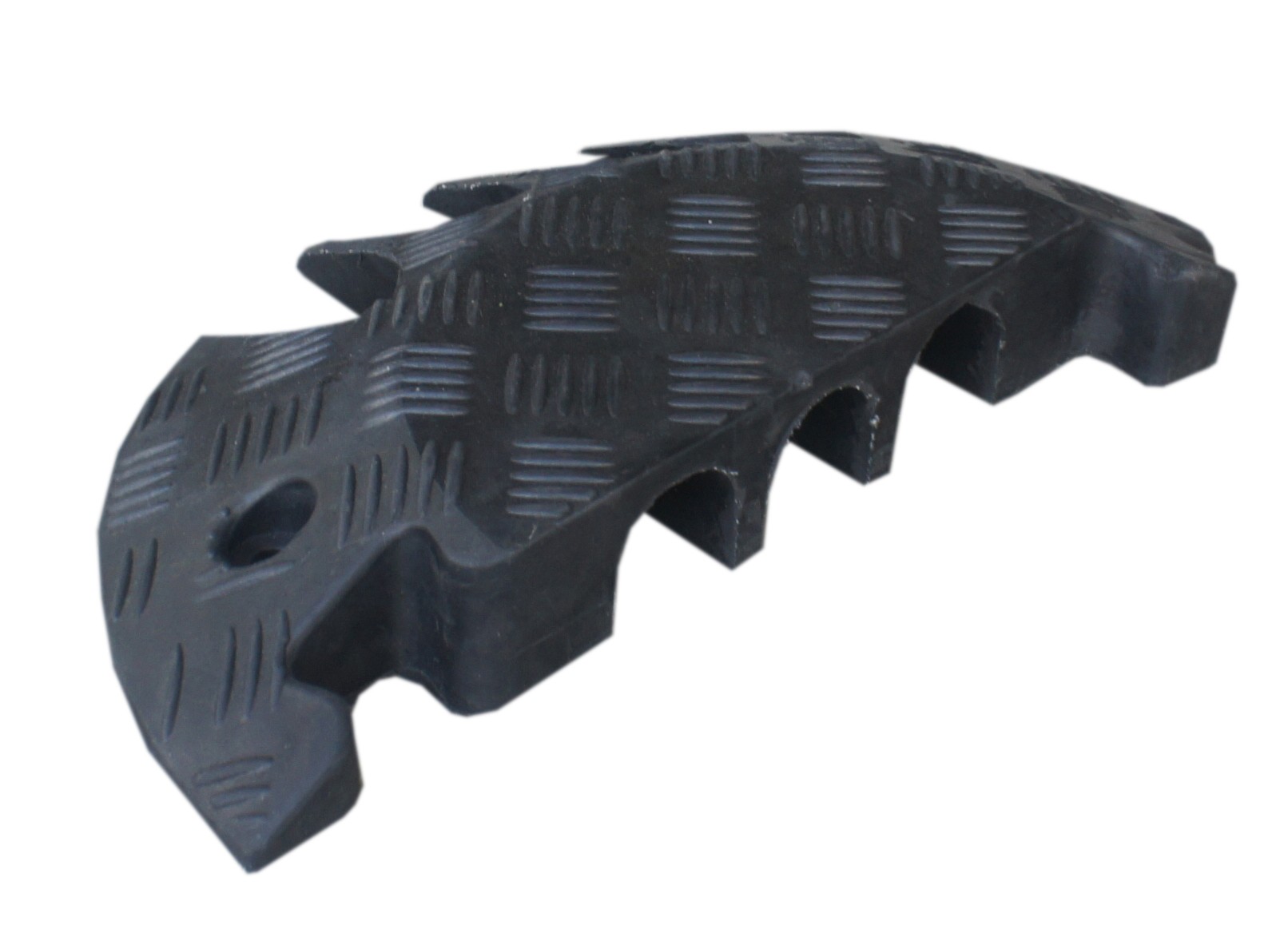End cap for cable protector with lid