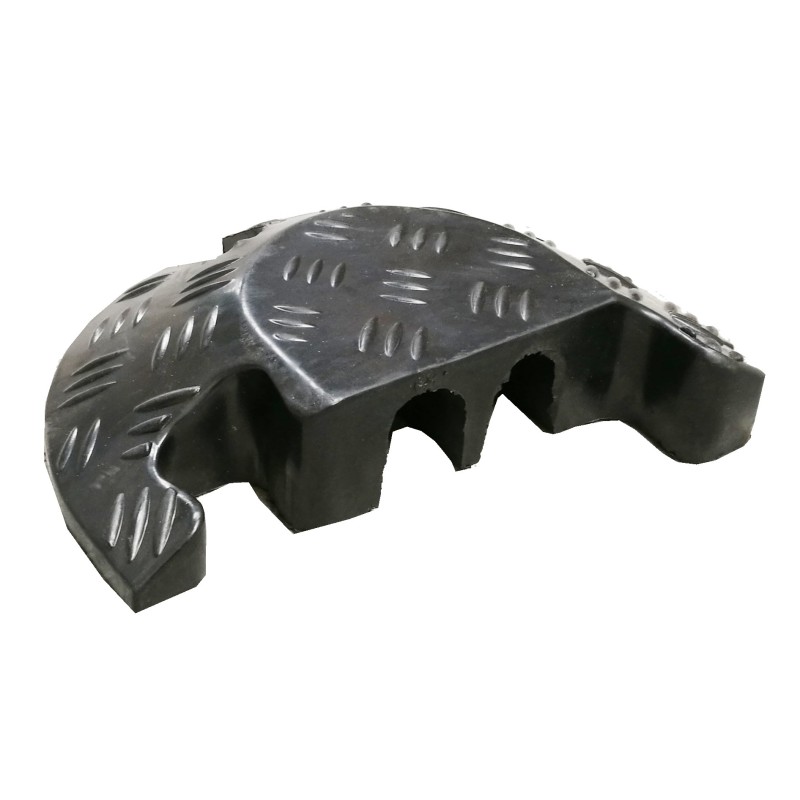 End cap for cable protector with lid