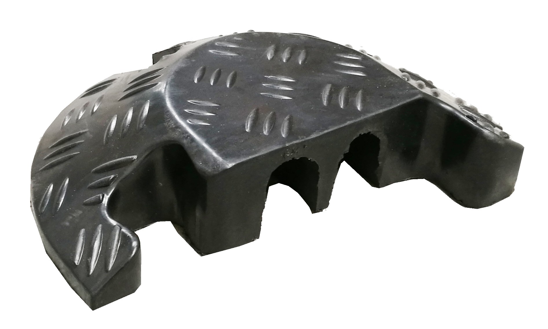 End cap for cable protector with lid