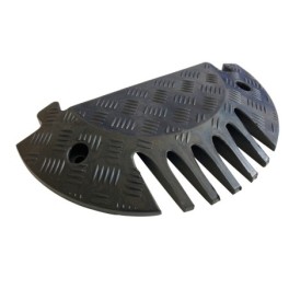End cap for cable protector with lid