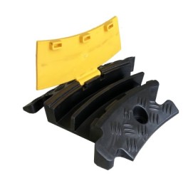 Angle for cable protector with lid