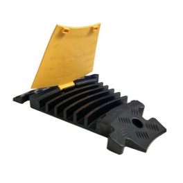 Angle for cable protector with lid