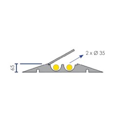 Modular cable protector angle