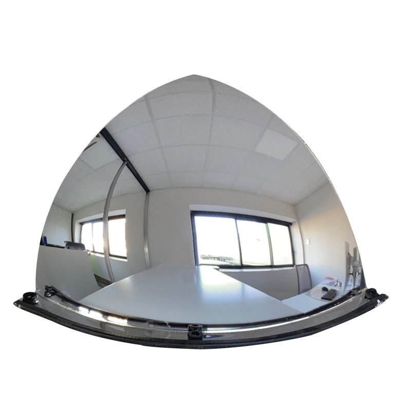 Safety mirror and spherical surveillance