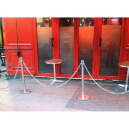 Kit poteaux de guidage avec chaine 2 m