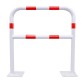 Safety barrier with steel rounded edges
