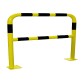 Safety barrier with steel rounded edges