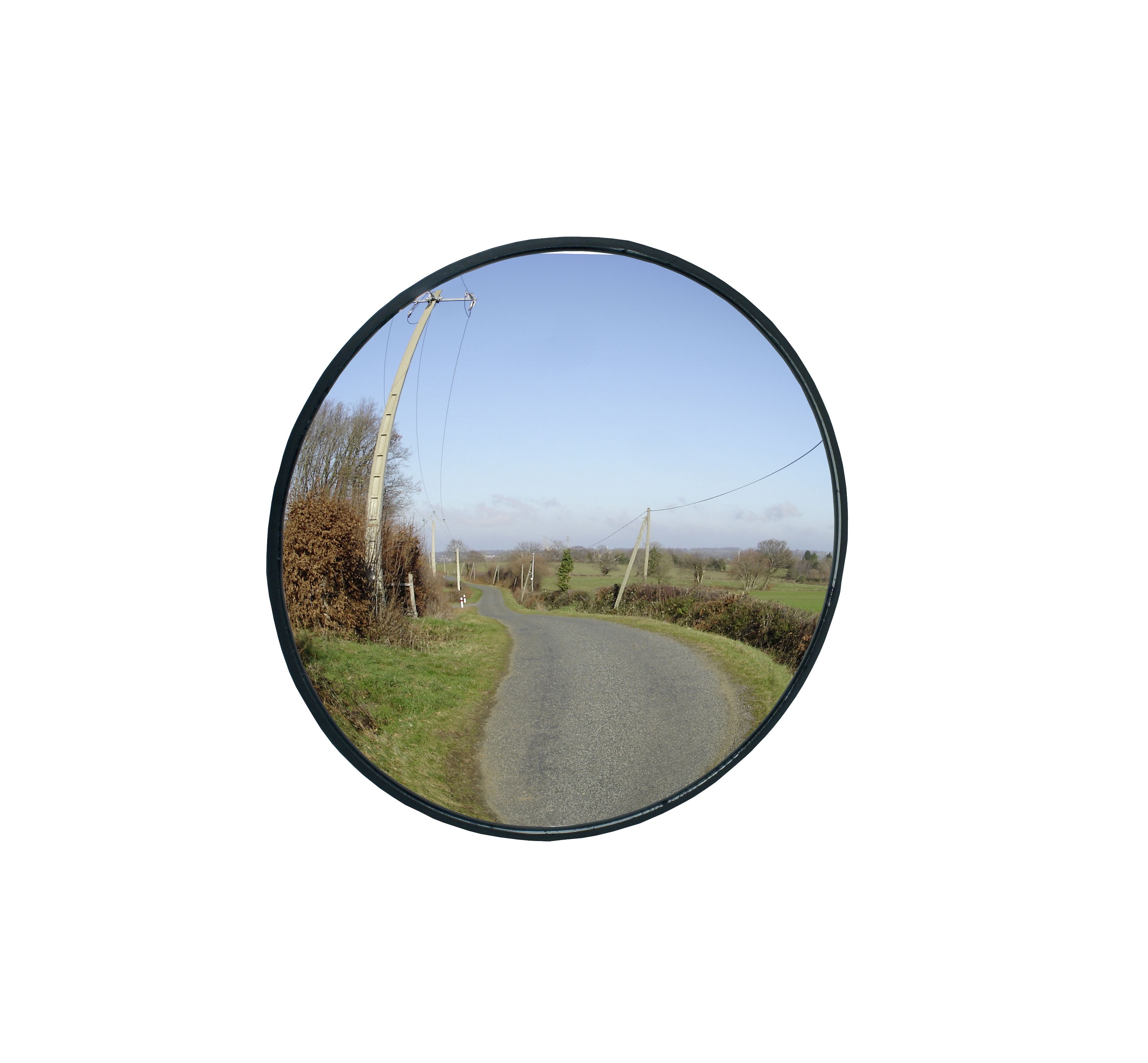 Glass safety mirror