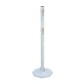 Steel bollard with base and foldable base