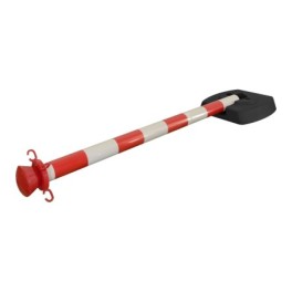 Poteau plastique avec base pliante