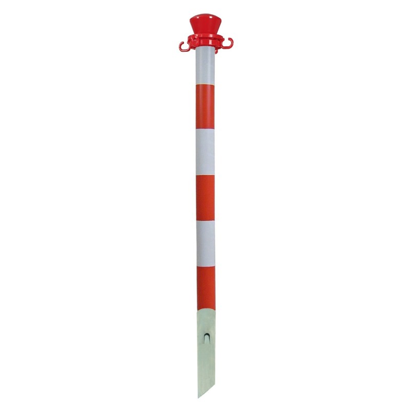 Poteau de balisage plastique à fixer