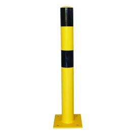 Steel safety bollard with rounded edges  - Viso