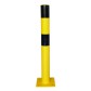 Steel safety bollard with rounded edges  - Viso