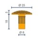 Tactile paving stud 25mm