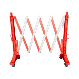 Barrière extensible plastique avec roulettes 2 m