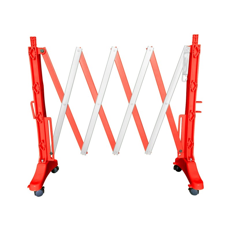 Barrière extensible plastique avec roulettes 2 m