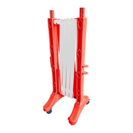 Barrière extensible plastique avec roulettes 2 m
