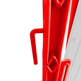 Barrière extensible plastique avec roulettes 2 m