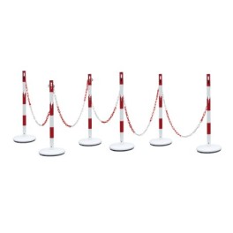 Steel bollard kit with chain