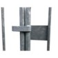 Galvanized crowd control barrier