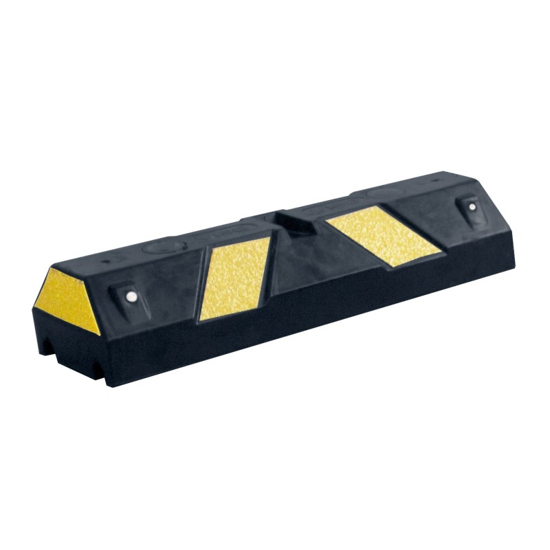 Black/Yellow rubber parking stop