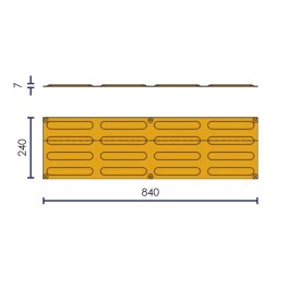 Tactile guidance strip