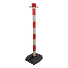 Poteau plastique avec base pliante