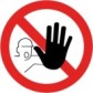 Sticker transparent avec pictogramme