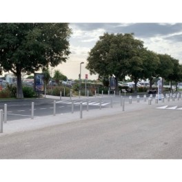 Stainless steel protective post