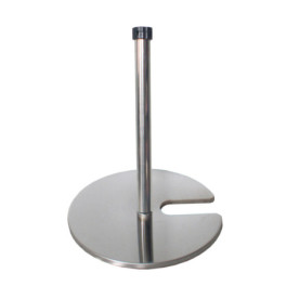 Exhibition post for elastic rope