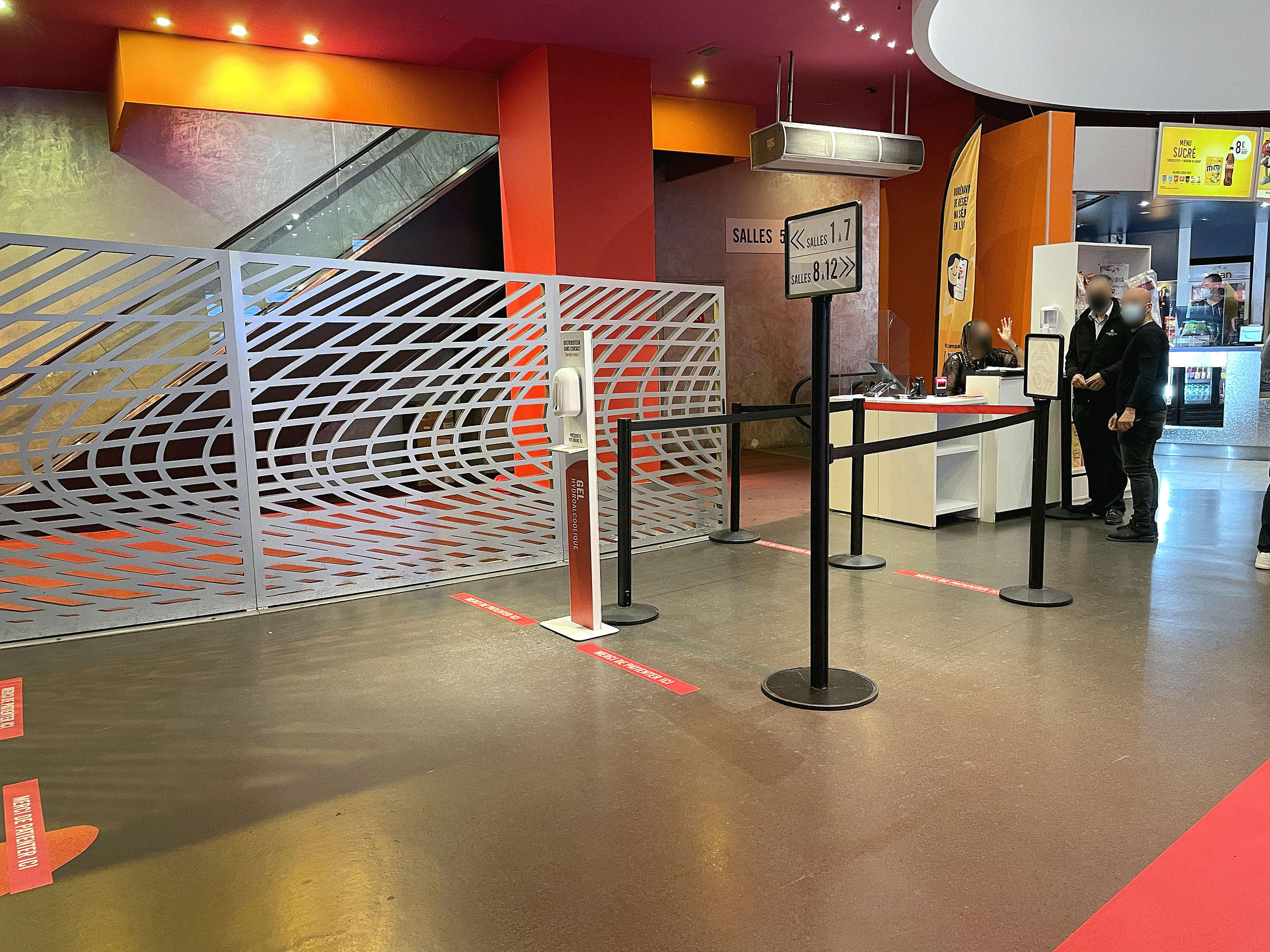Information post for display panel