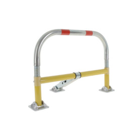 High-resistance spring-loaded parking bollard
