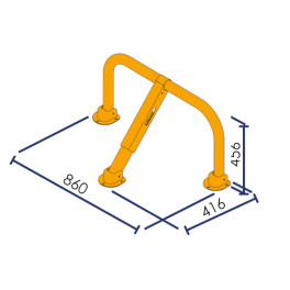 High-Resistance parking bollard
