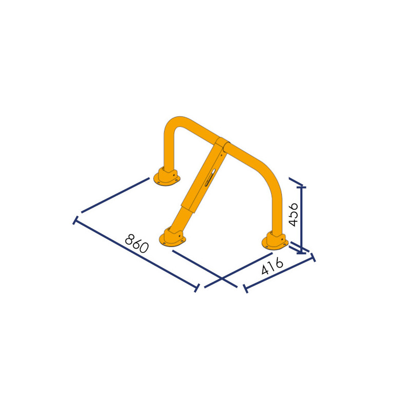 High-Resistance parking bollard