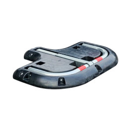 High-Resistance parking bollard with rubber mounting structure