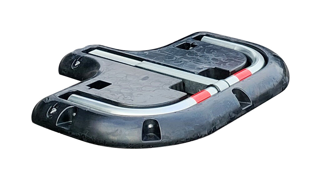 Arceau de parking avec structure à fixer ø60 mm