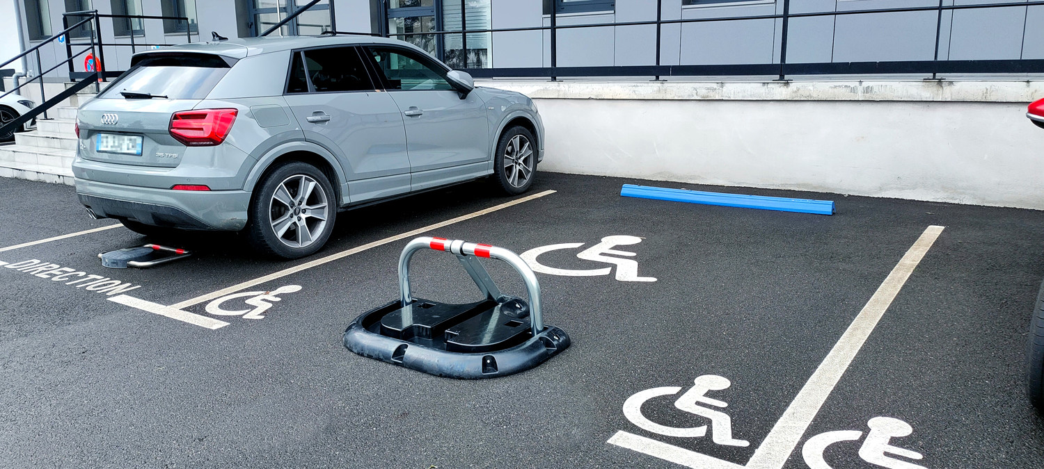Arceau de parking avec structure à fixer ø60 mm