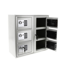 Locker for phones and personal belongings - 6 compartments