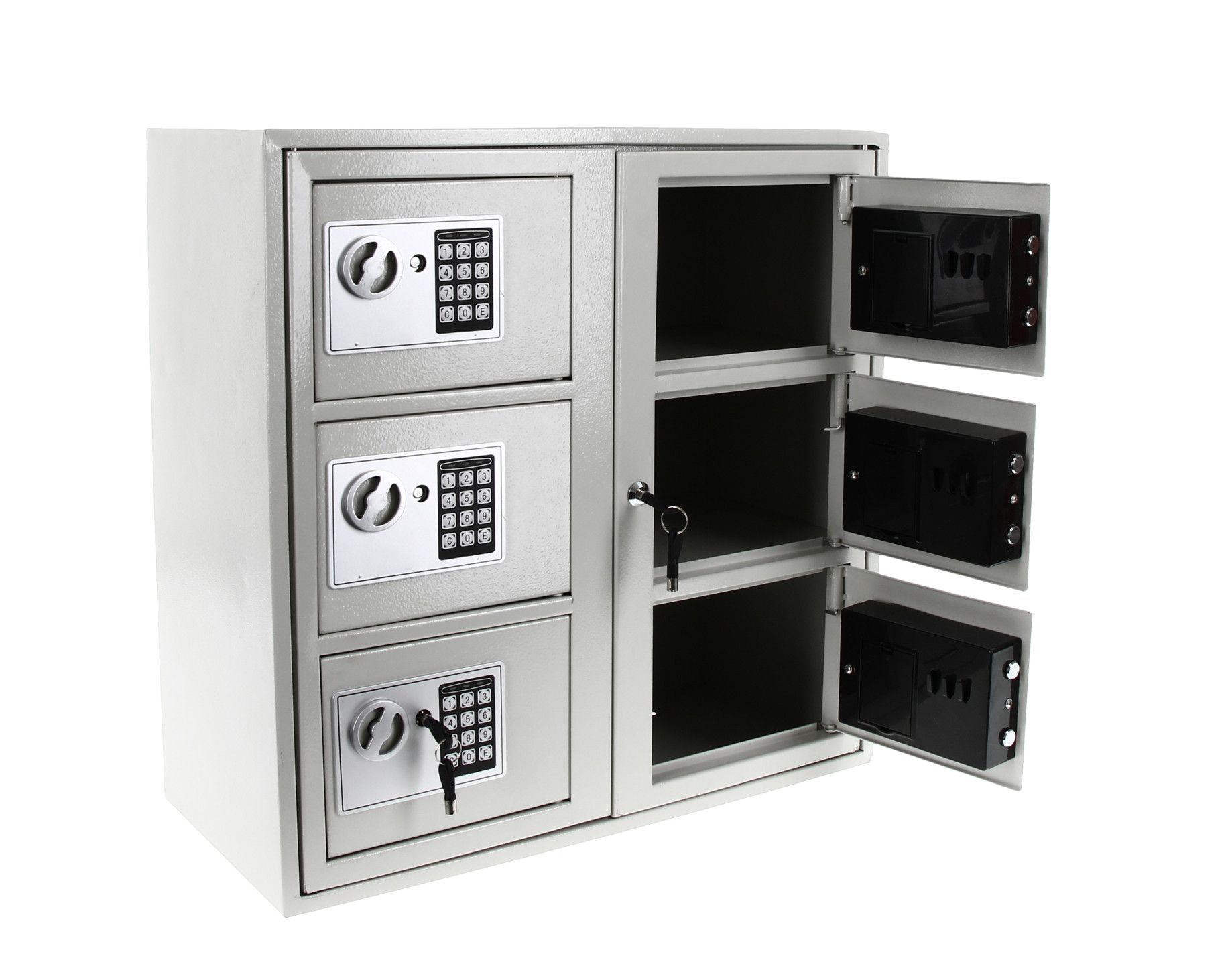 Locker for phones and personal belongings - 6 compartments