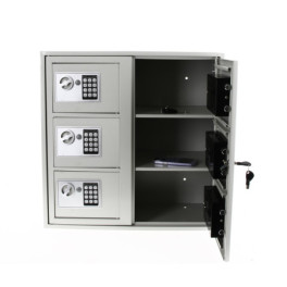 Locker for phones and personal belongings - 6 compartments