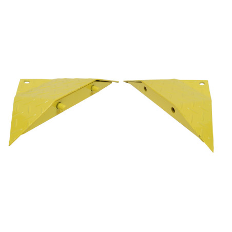 Steel anti-rollback speed bump