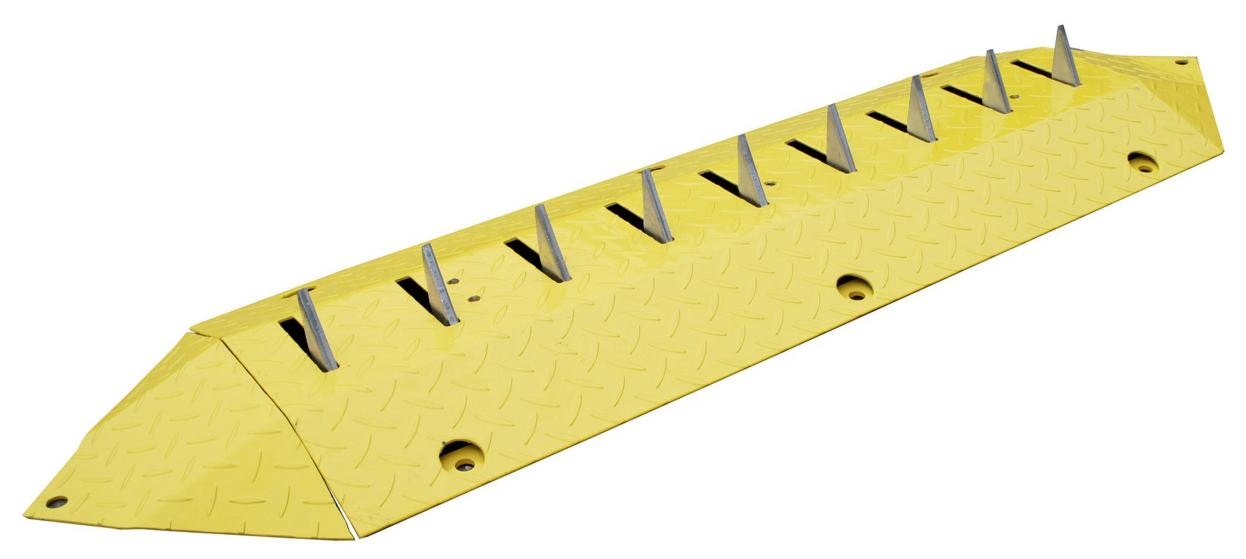 Steel anti-rollback speed bump