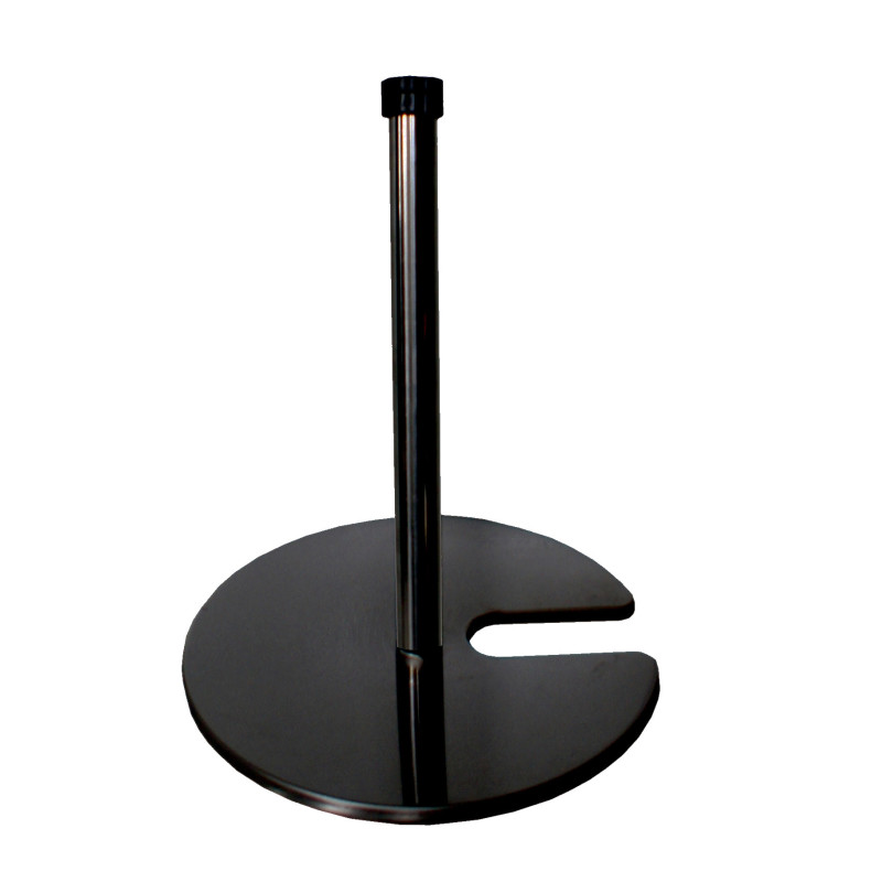 Exhibition post for elastic rope
