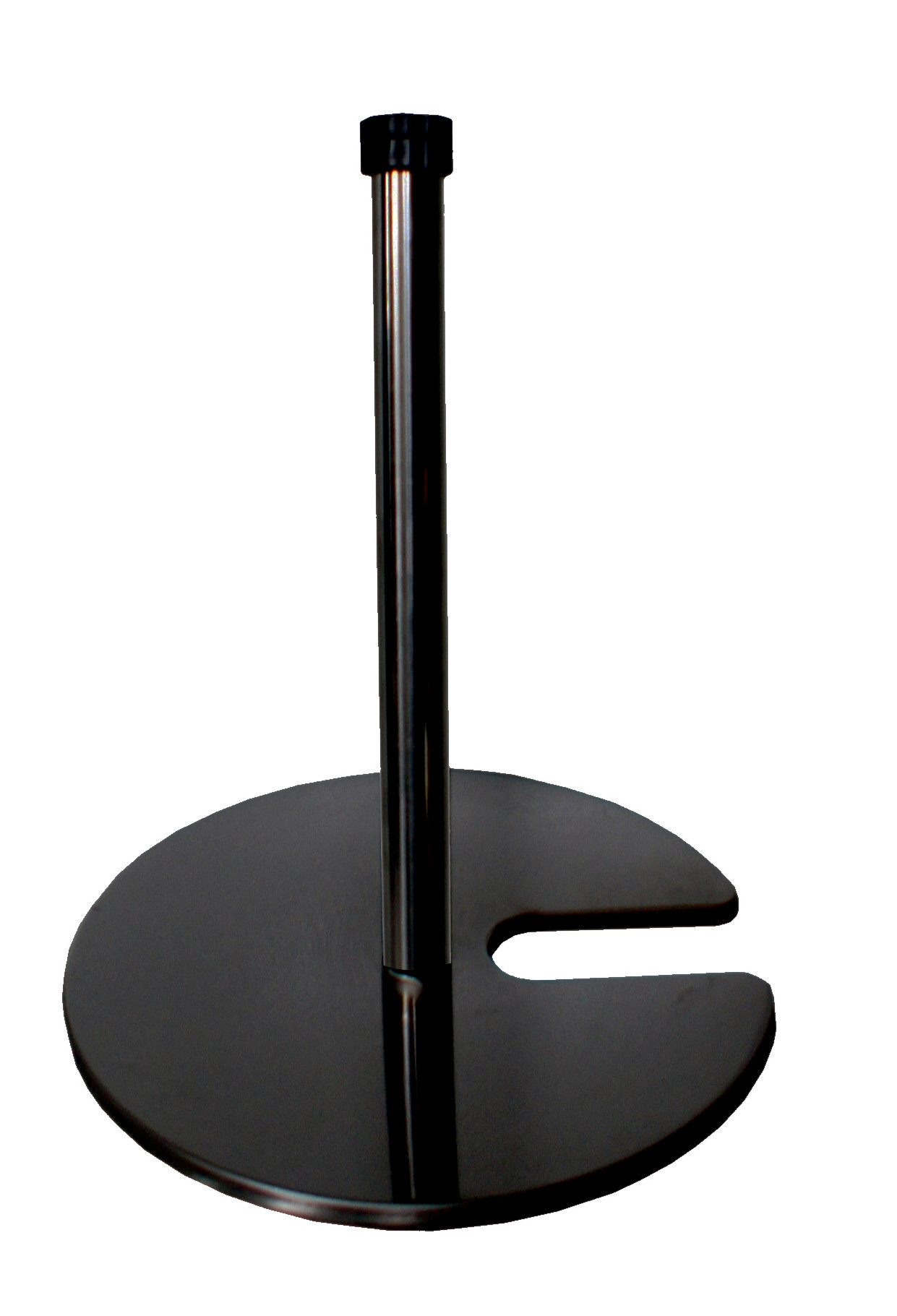 Exhibition post for elastic rope