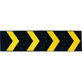 Parking signage arrow with reflectors