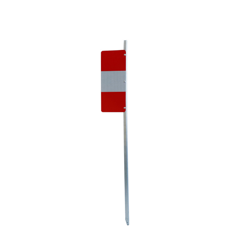 Reflective construction stake